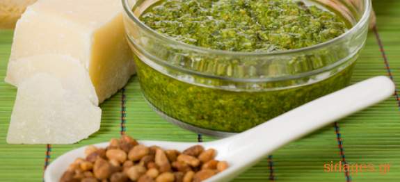 Σάλτσα βασιλικού pesto - www.sidages.gr