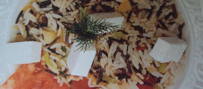 Μπασμάτι και άγριο ρύζι με φρέσκο κρεμμυδάκι - www.sidages.gr