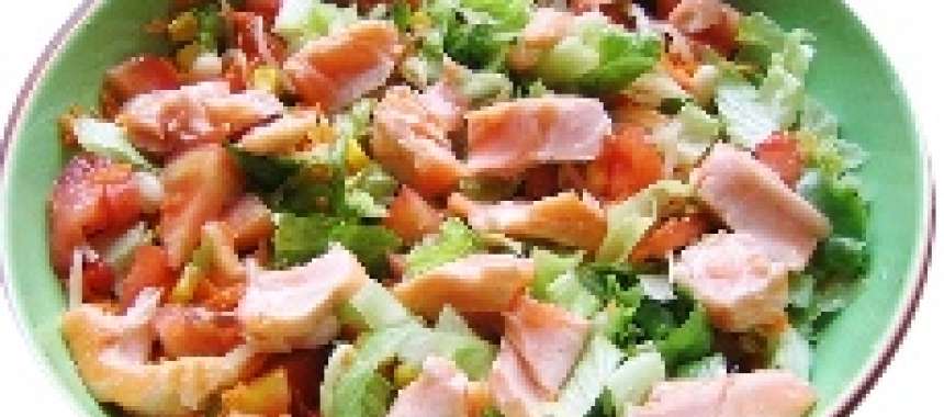 Σαλάτα με καπνιστό Σολομό - Συνταγές μαγειρικής με ψάρι