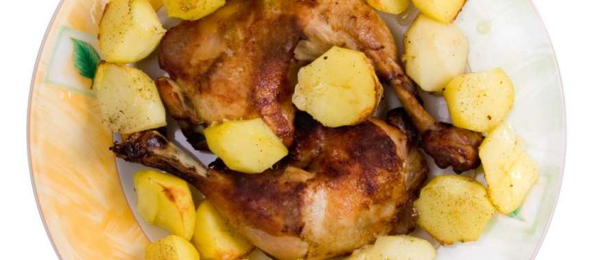 Κοτόπουλο με πατάτες στο φούρνο - συνταγές μαγειρικής