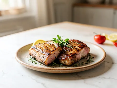 Χοιρινές μπριζόλες στο grill - συνταγές μαγειρικής - κρέατα