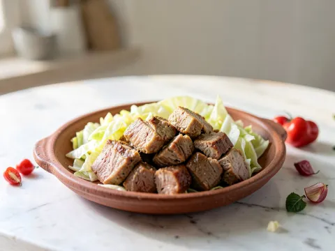 Χοιρινό με λάχανο