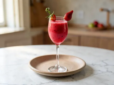 Κοκτέιλ STRAWBERRY ROYAL - συνταγές μαγερικής - www.sidages.gr
