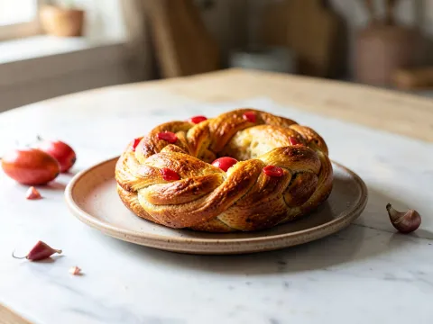 Κουλούρα λαμπριάτικη Πασχαλινή -  Easter bread - συνταγές μαγειρικής 