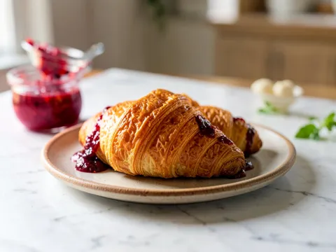 Κρουασάν μαρμελάδα - Croissant συνταγές  ζαχαροπλαστικής- www.sidages.gr
