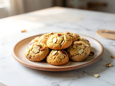 μπισκότα αμυγδάλου -almond cookies