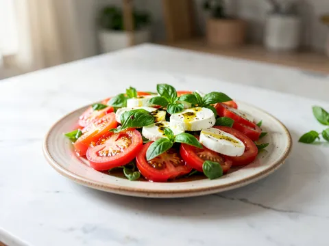 Σαλάτα caprese - www.sidages.gr