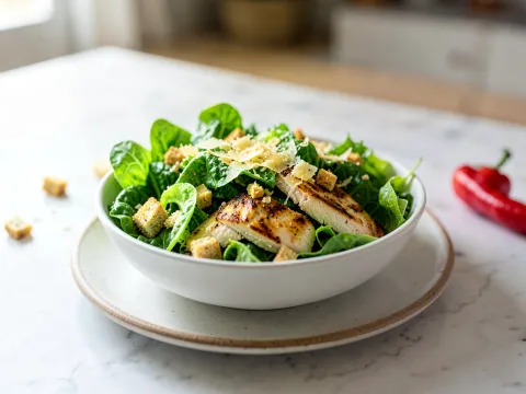 Σαλάτα του Καίσαρα - Caesars salad - συνταγές μαγερικής - www.sidages.gr