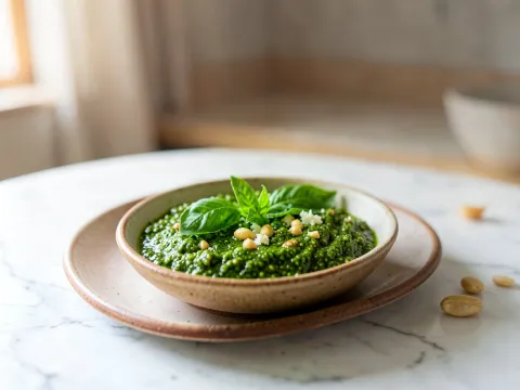 Σάλτσα βασιλικού pesto - www.sidages.gr