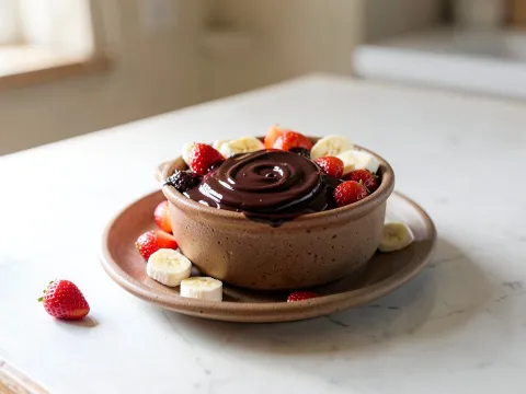 Σοκολάτα Fondue - συνταγές μαγειρικής & ζαχαροπλαστικής - σοκολάτα - γλυκά