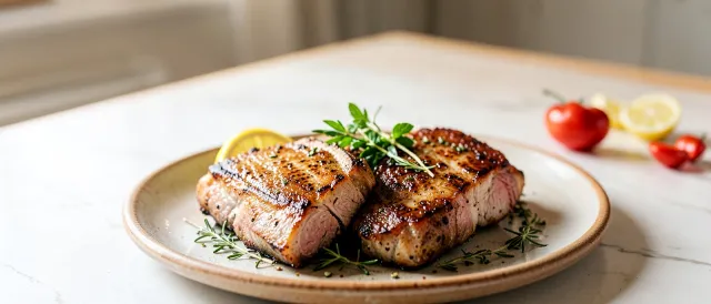 Χοιρινές μπριζόλες στο grill - συνταγές μαγειρικής - κρέατα