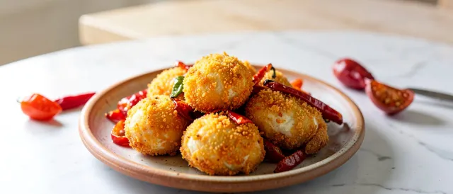 Κροκέτες μοτσαρέλας mozzarella με πιπεριές - συνταγές μαγερικής - www.sidages.gr