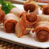Καπνιστά λουκανικά με μπέικον - Smoked bacon sausages